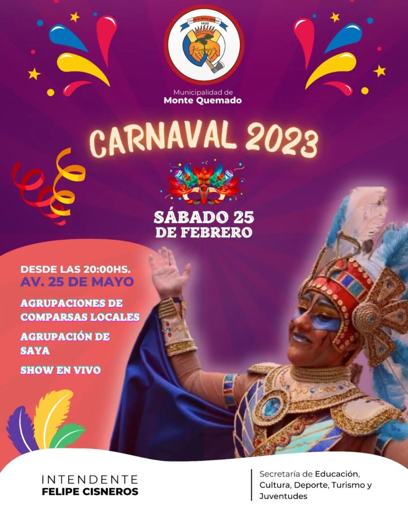 El carnaval se vive en Monte Quemado
