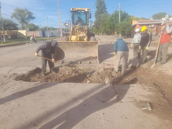 Trabajos de mejoramiento y optimización en calles de la ciudad