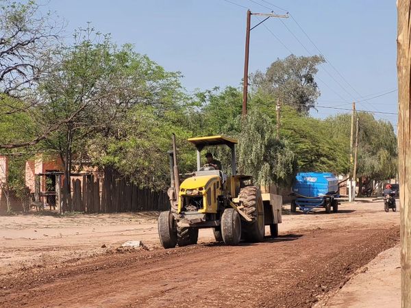 Cisneros visitó la obra del Programa de Enripiado en la ciudad