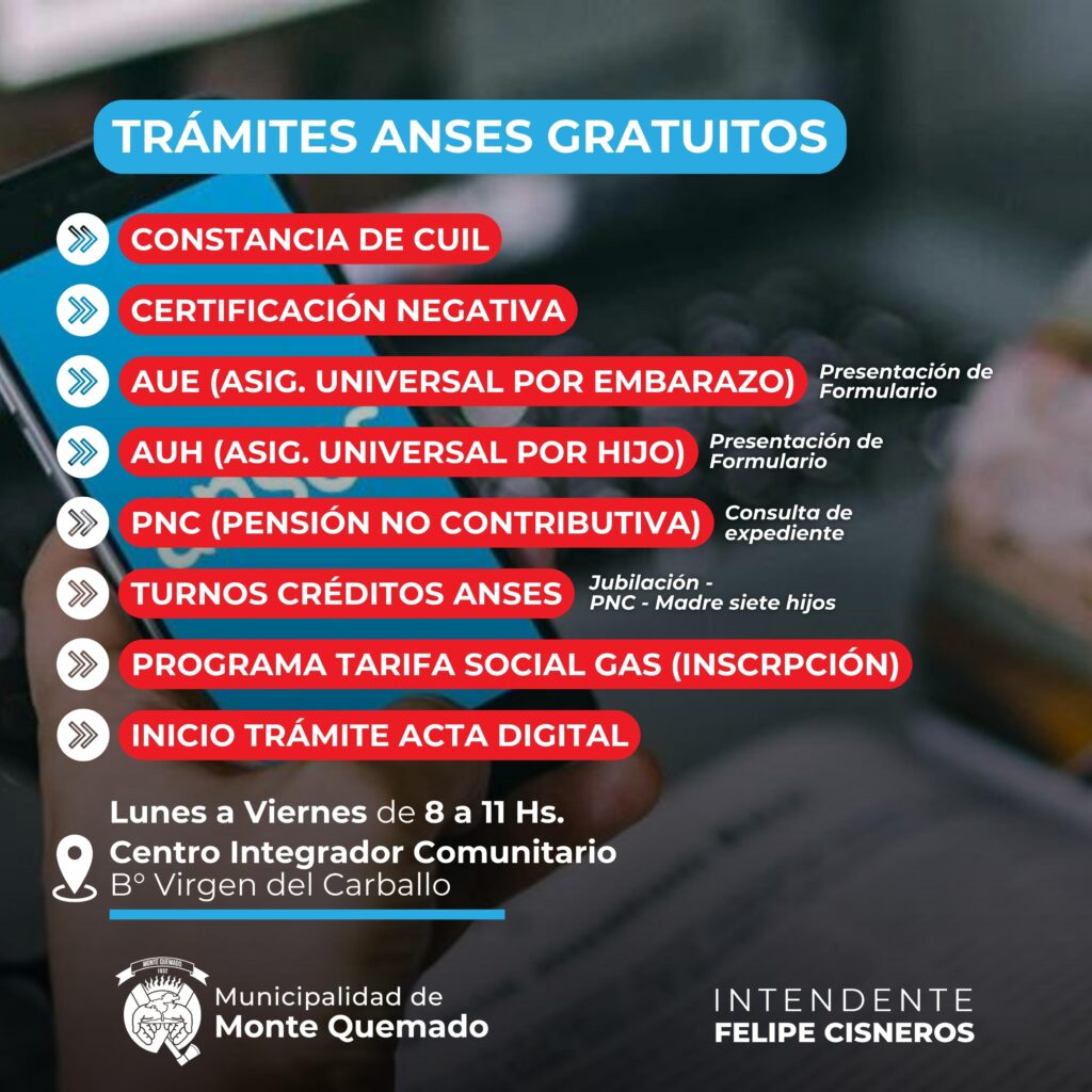 TRÁMITES ANSES GRATUITOS