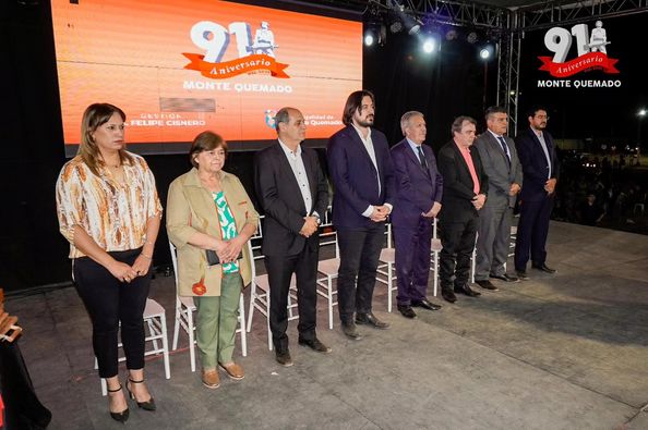 Multitudinario Acto de celebración del 91 aniversario de Monte Quemado