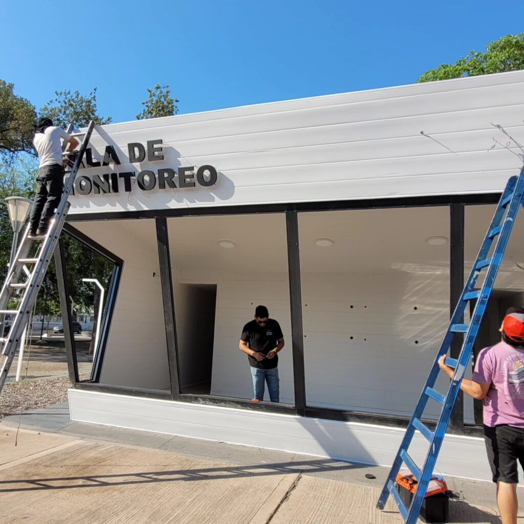 Siguen los avances en la construcción de la nueva Sala de Monitoreo de Seguridad