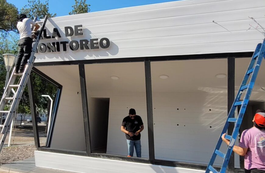 Siguen los avances en la construcción de la nueva Sala de Monitoreo de Seguridad