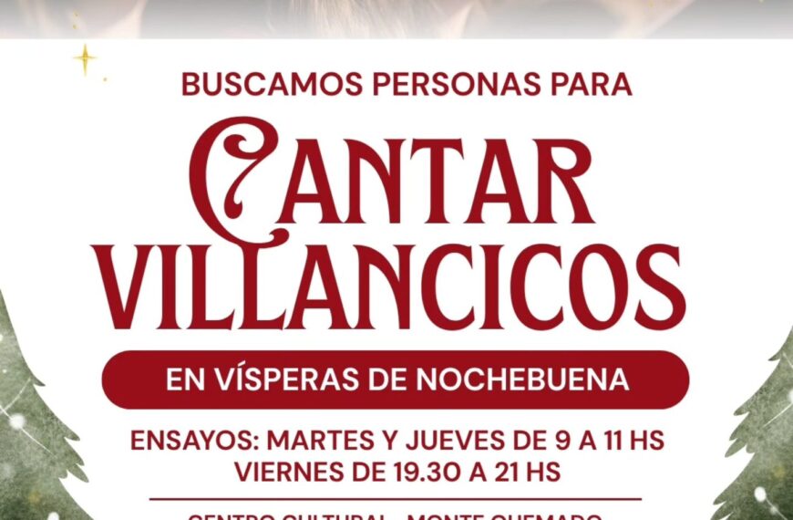 Convocatoria! Sumate a cantar villancicos navideños