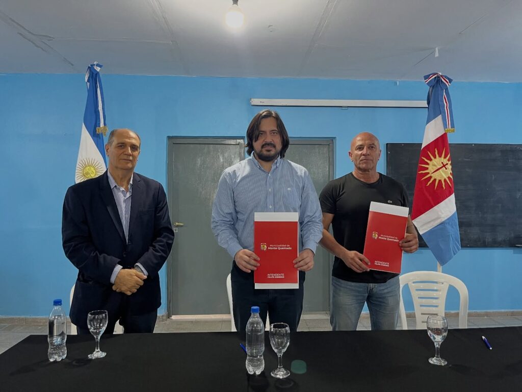 Firma de convenio por el frigorífico municipal Firma de convenio por el frigorífico municipal