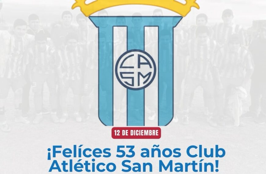 Feliz Aniversario Club Atlético San Martín, hoy “El Santo” esta de cumpleaños