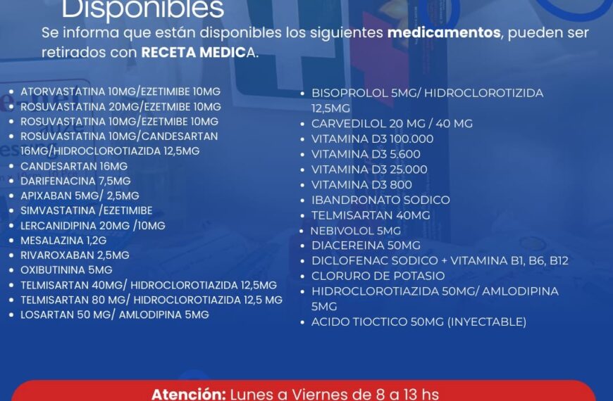 Medicamentos disponibles