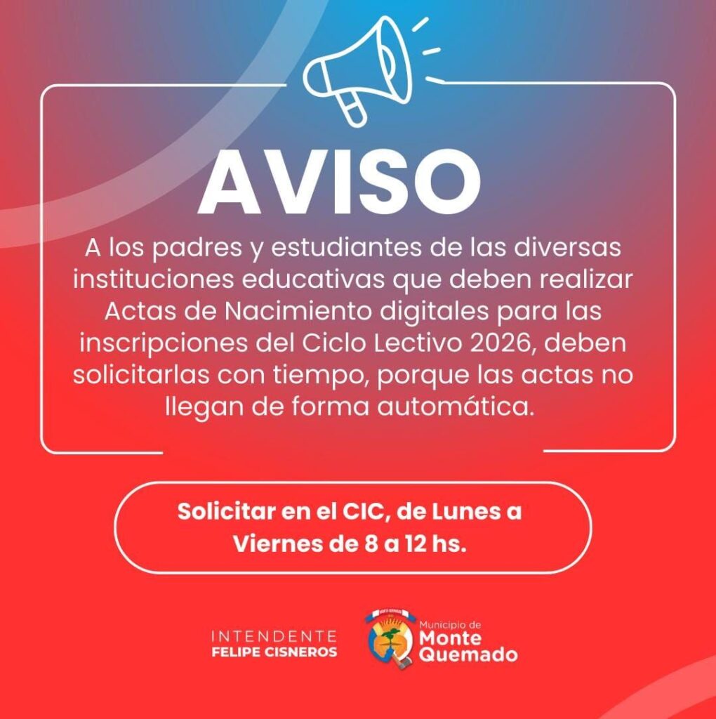 Atención padres y estudiantes