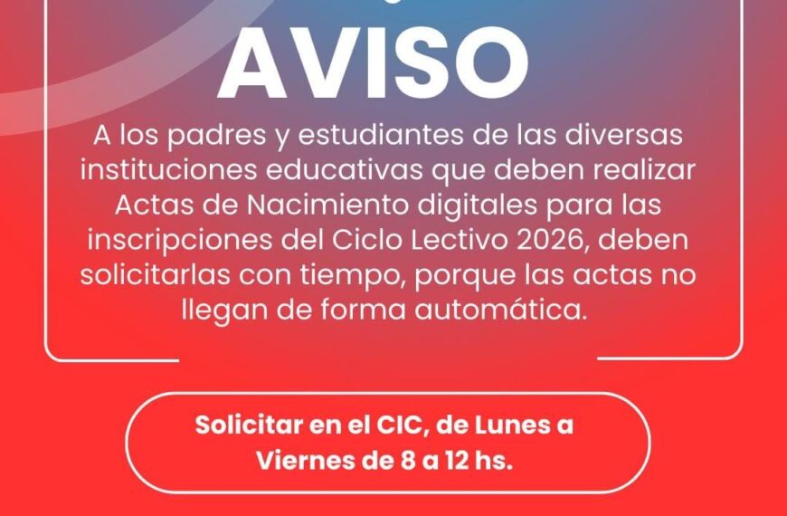 Atención padres y estudiantes