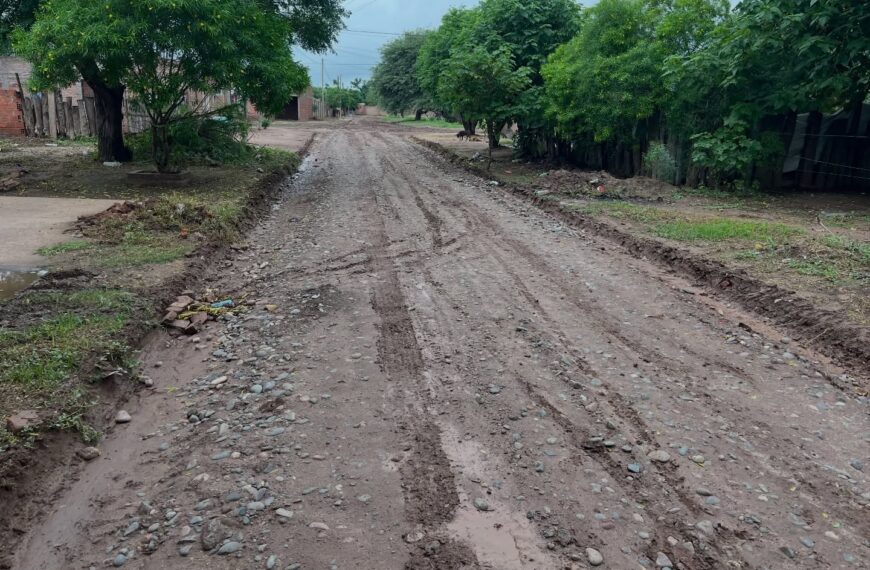 Avanzan los trabajos de enripiado en el barrio Porvenir