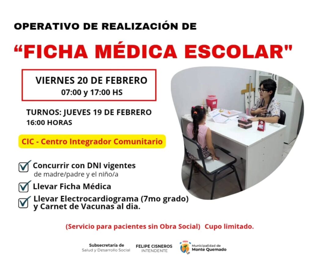 Ficha médica escolar