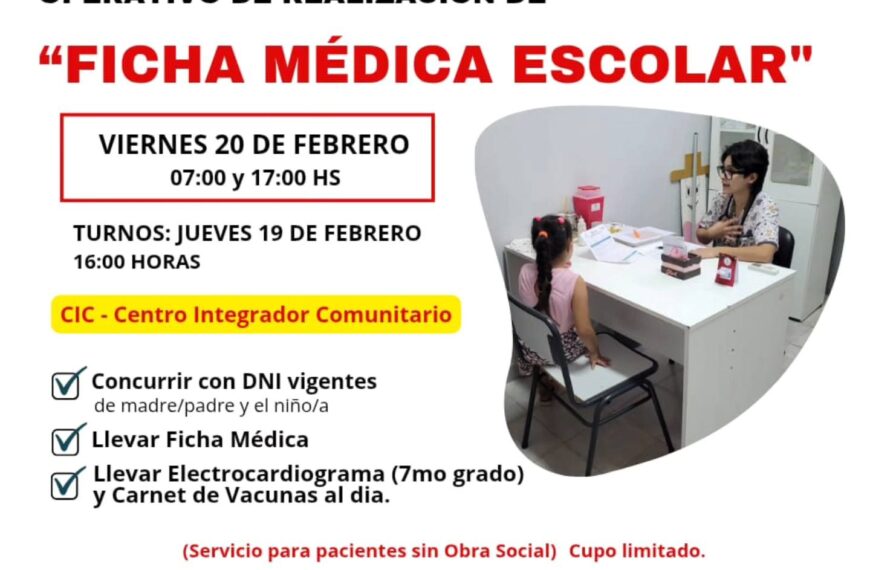 Ficha médica escolar