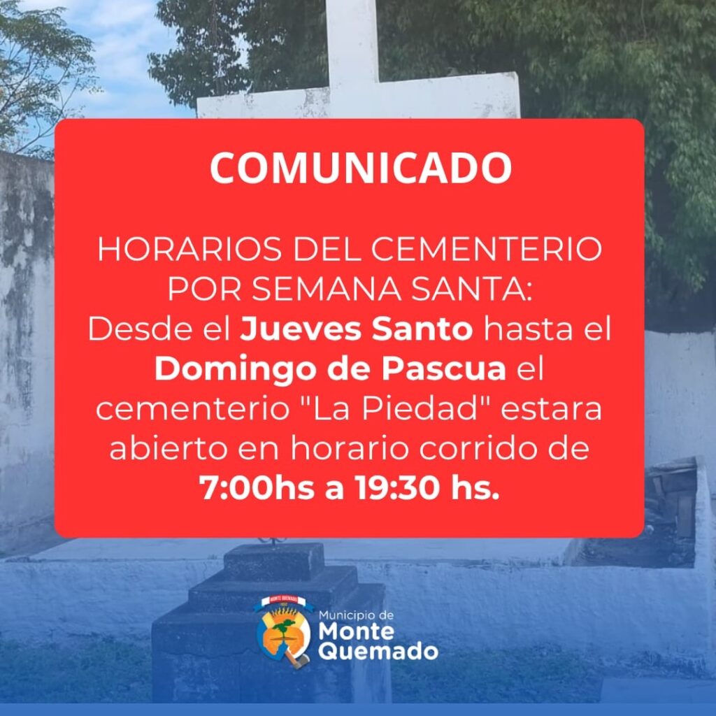 Horarios del cementerio