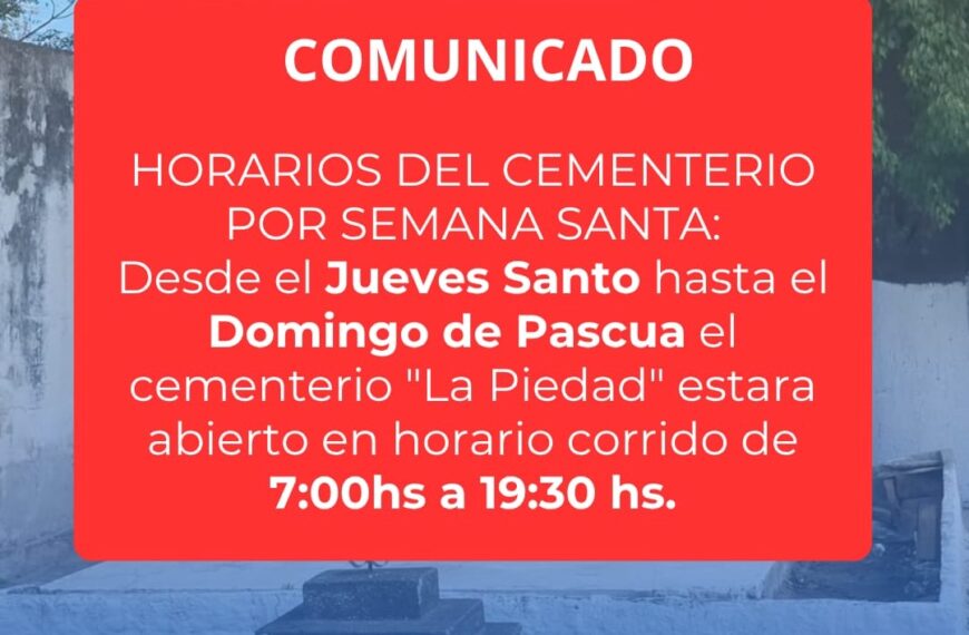Horarios del cementerio