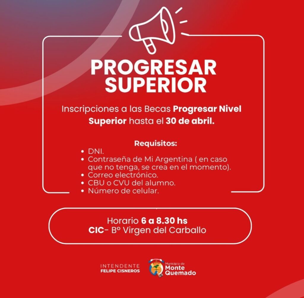 Inscripciones Abiertas: Becas Progresar Superior y Secundario Inscripciones Abiertas: Becas Progresar Superior y Secundario