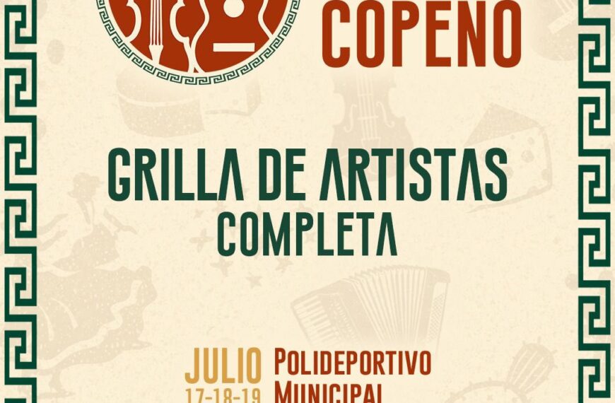 Grilla de artistas por día de la 34 entrega del Festival Nacional del Queso Copeño