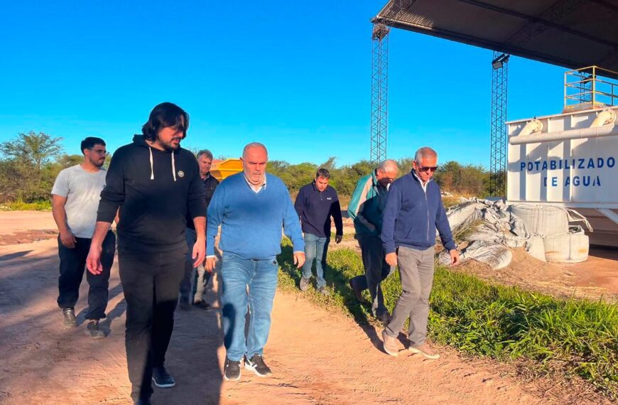 Supervisión del avance de la nueva Planta Potabilizadora de Monte Quemado