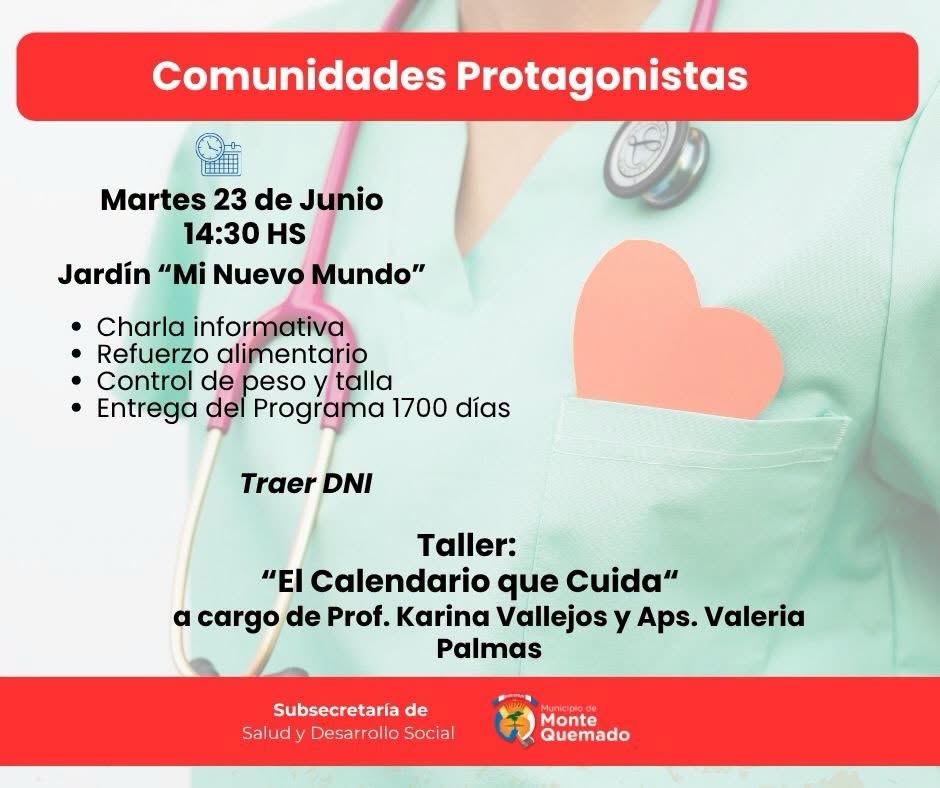 Comunidades Protagonistas: Jornada de Salud y Prevención Comunidades Protagonistas: Jornada de Salud y Prevención