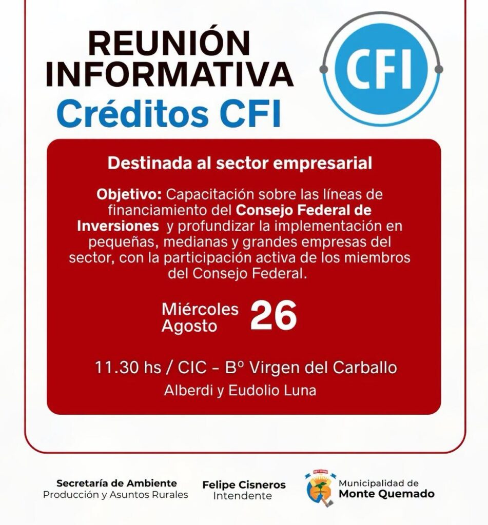 Reunión informativa – Créditos CFI
