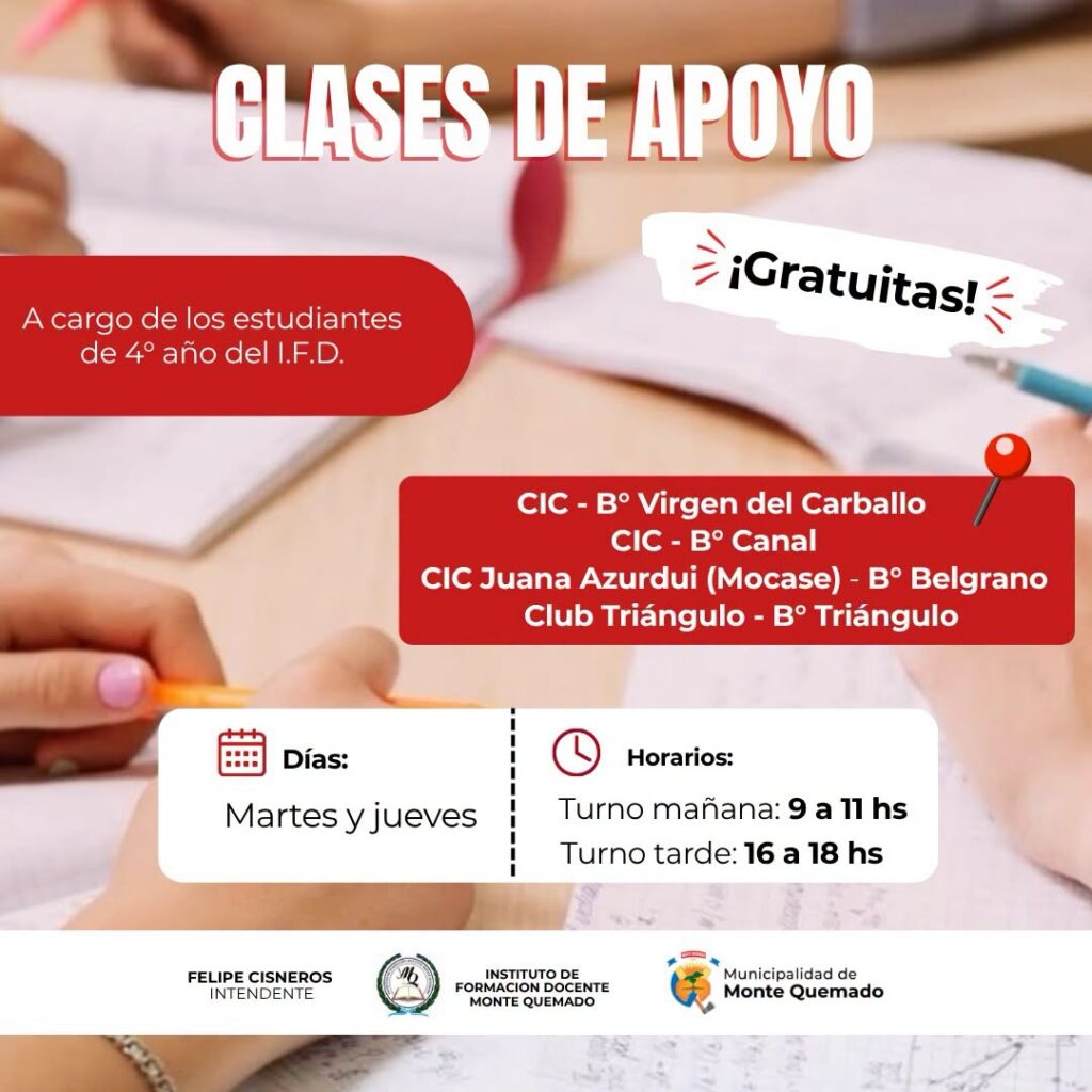 Clases de apoyo Clases de apoyo