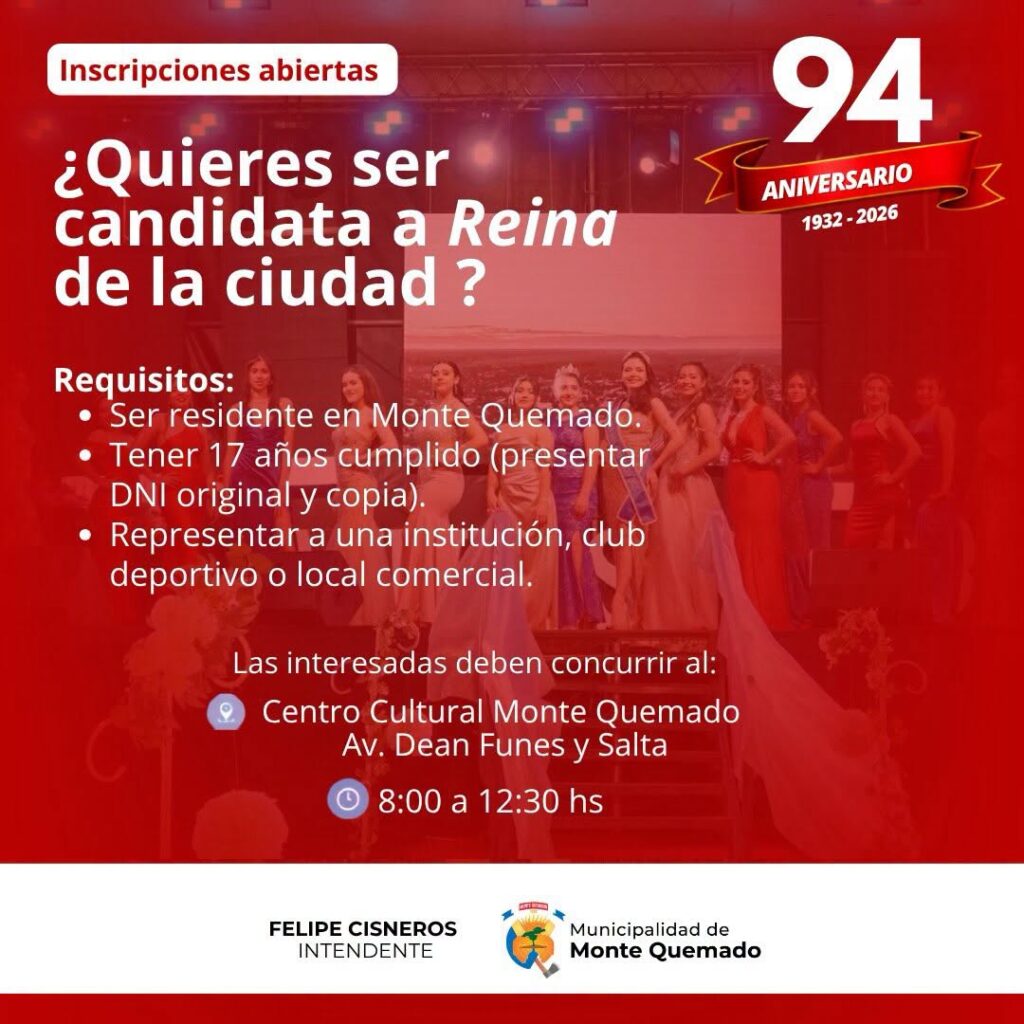 ¿Querés ser la reina 2026? ¿Querés ser la reina 2026?
